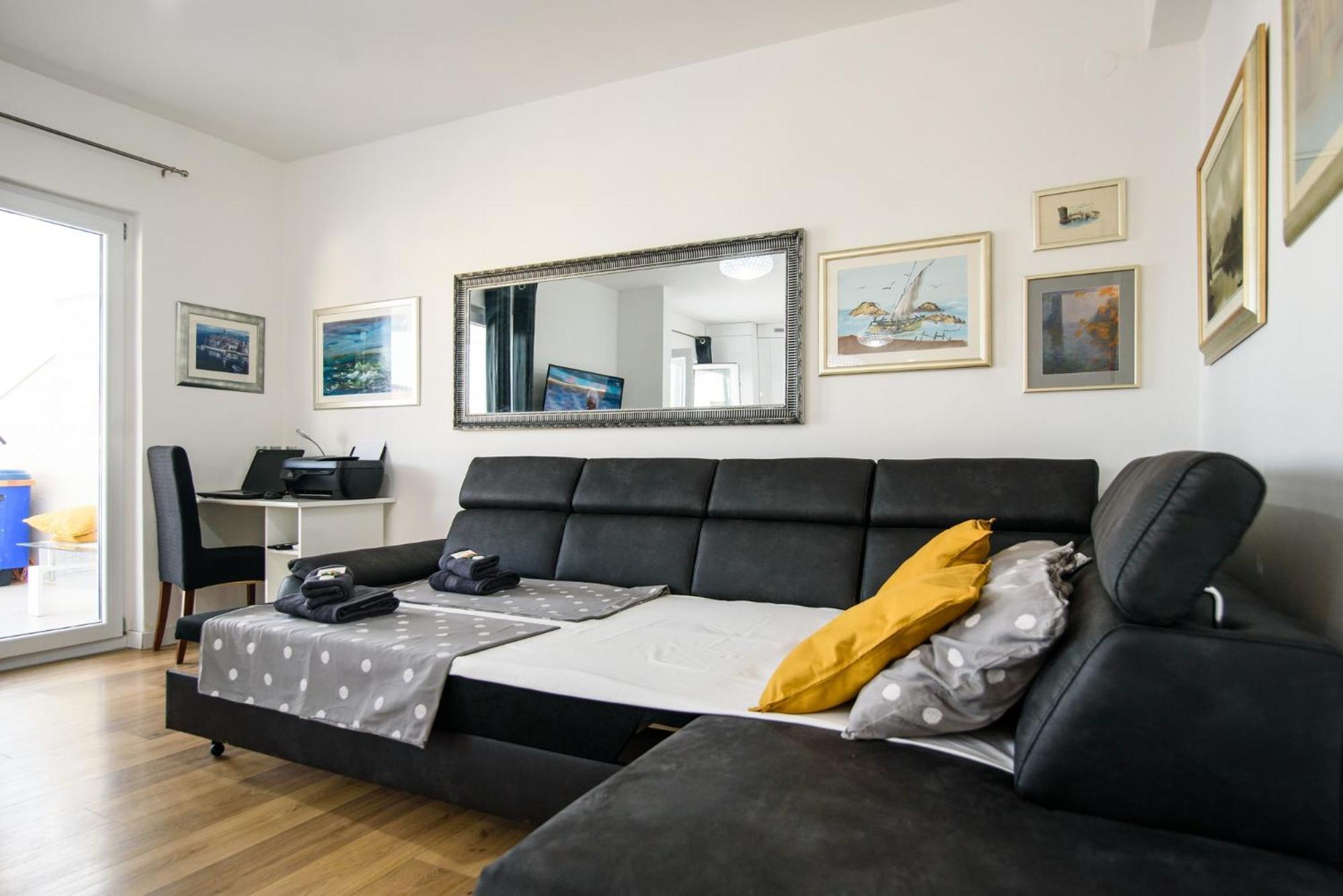 Aurora Seaview Apartment Млини Экстерьер фото
